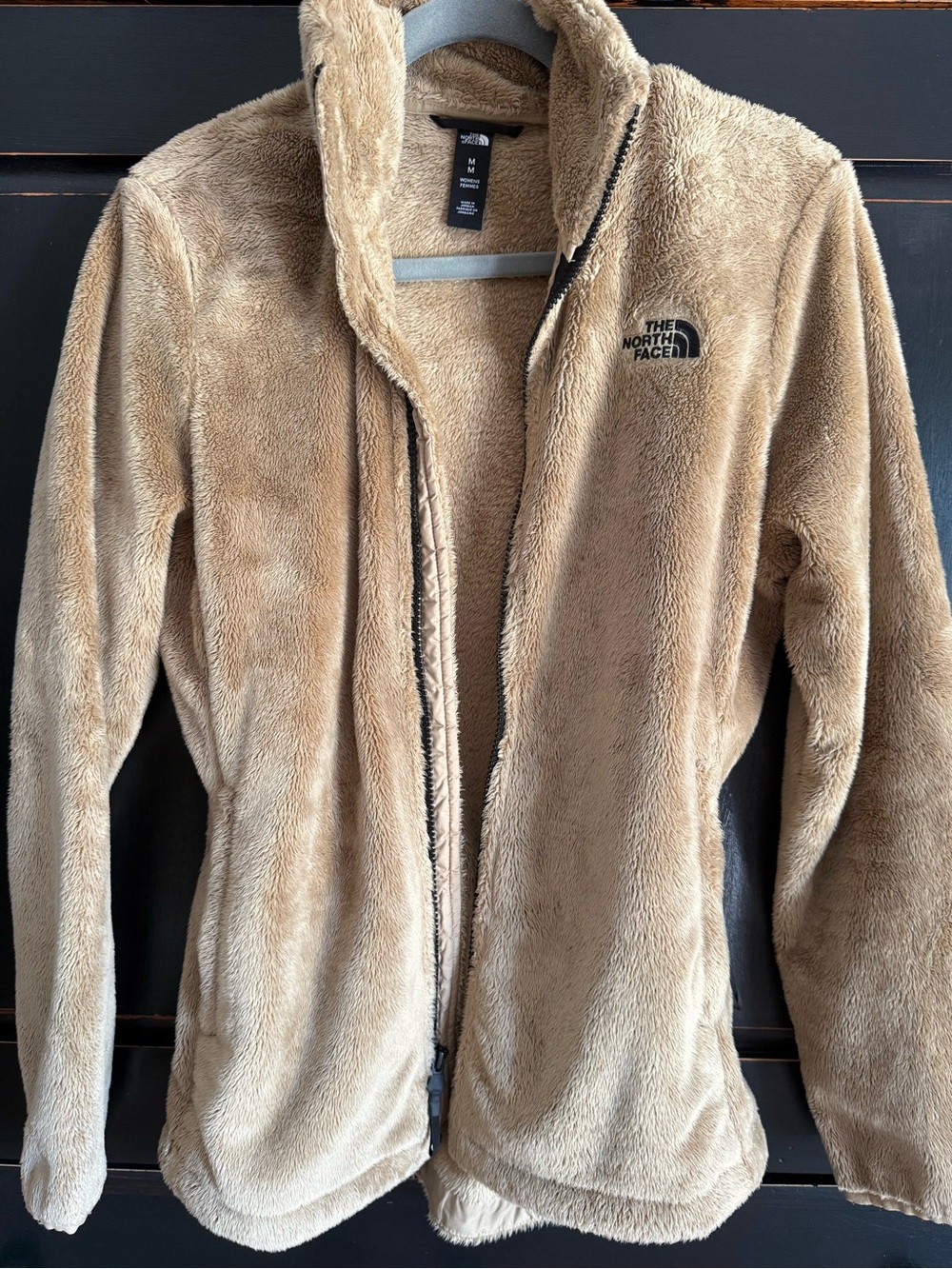 The North Face Women's Beige Teddy Fleece Jacket
